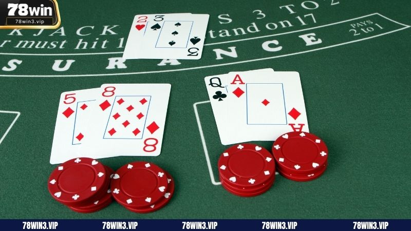 Cách hành động cơ bản trong luật chơi blackjack