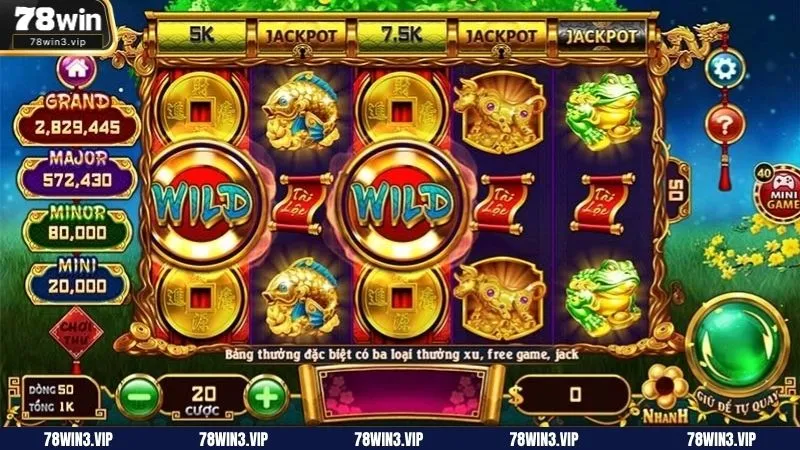 Cung hỷ phát tài game nổ hũ hàng đầu tại nhà cái 78win 
