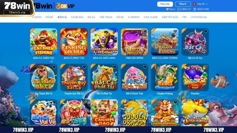 Giới thiệu Bắn cá 78win