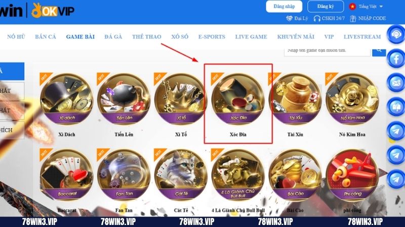 Lưu ý khi chơi game xóc đĩa đổi thưởng tại 78win3.vip