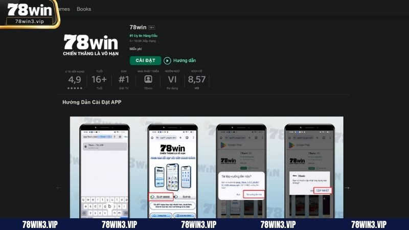 Tải ứng dụng 78WIN cho Android chỉ trong vài bước